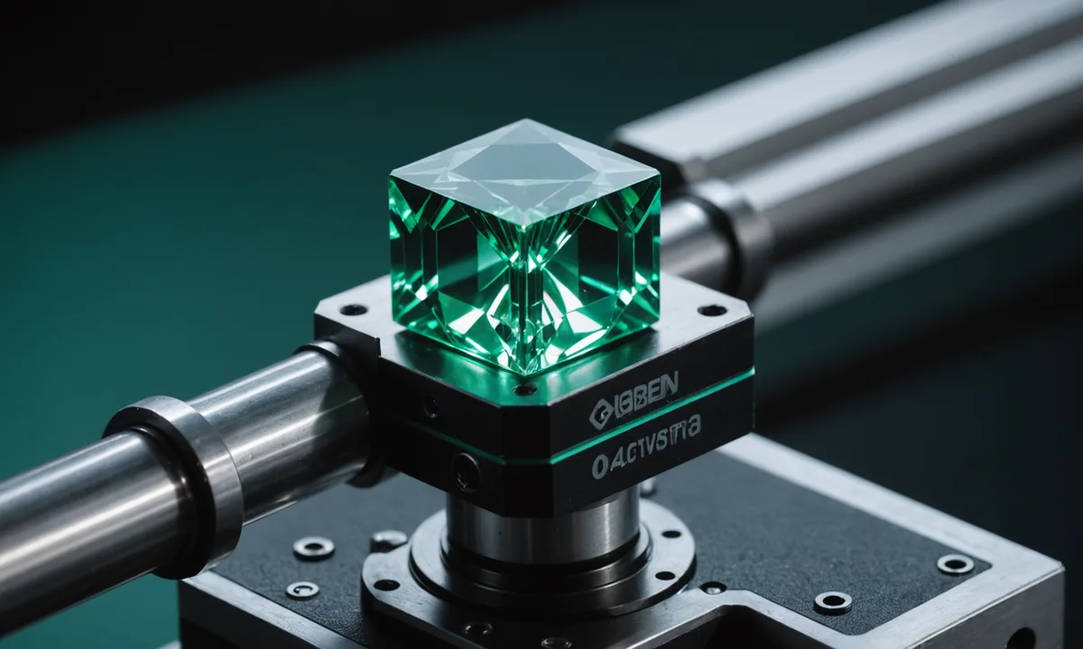 NV-center diamond chip under laboratory conditions